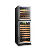 Lanbo 152 Bottle Dual Door Wine Cooler