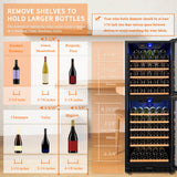 Lanbo 130 Bottle Dual Door Wine Cooler