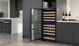 47-Inch Tall Dual Zone Wine Cooler with Low-E Glass Door