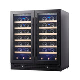 30-inch Dual Zone Wine Cooler with Low-E Glass Door