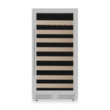 47-Inch Height Single Zone Wine Cooler with Low-E Glass Door with Stainless Steel Trim