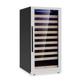 47-Inch Height Single Zone Wine Cooler with Low-E Glass Door with Stainless Steel Trim
