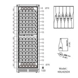 Tall Dual Zone Upright Wine Cooler | Low-E Glass & Silent Cooling