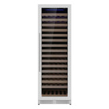 Upright Single Zone Large Wine Cooler With Low-E Glass Door with Stainless Steel Trim
