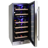 Koolatron 28 Bottle Dual Zone 15-Inch Under Counter Wine Cooler
