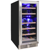 Koolatron 28 Bottle Dual Zone 15-Inch Under Counter Wine Cooler