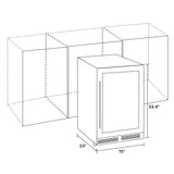 Koolatron 28 Bottle Dual Zone 15-Inch Under Counter Wine Cooler