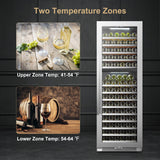 Lanbopro 153 Bottle Dual Zone Wine Cooler