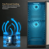 Lanbopro 255 Bottle Dual Door Wine Cooler