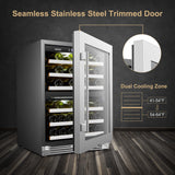 Lanbopro 44 bottle Dual Zone Wine Cooler