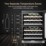 Lanbopro 44 bottle Dual Zone Wine Cooler