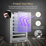 Lanbopro 44 bottle Dual Zone Wine Cooler