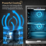 Lanbopro 44 bottle Dual Zone Wine Cooler