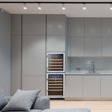 Lanbo 130 Bottle Dual Door Wine Cooler