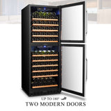 Lanbo 130 Bottle Dual Door Wine Cooler