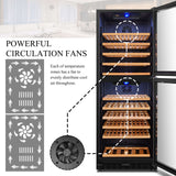 Lanbo 130 Bottle Dual Door Wine Cooler