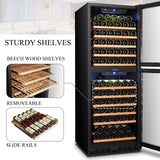 Lanbo 130 Bottle Dual Door Wine Cooler