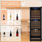 Lanbo 143 Bottle Triple Zone Wine Cooler