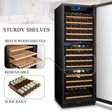 Lanbo 143 Bottle Triple Zone Wine Cooler