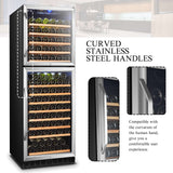 Lanbo 152 Bottle Dual Door Wine Cooler