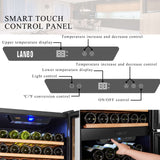 Lanbo 152 Bottle Dual Door Wine Cooler