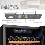 Lanbo 154 Bottle Dual Zone Wine Cooler