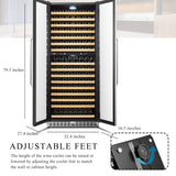 Lanbo Luxury 255 Bottles Dual Door Wine Cooler