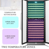 Lanbo Luxury 255 Bottles Dual Door Wine Cooler