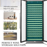 Lanbo Luxury 257 Bottles Dual Door Wine Cooler