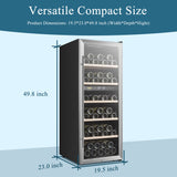 Lanbo 20 Inch 64 Bottle Dual Zone Freestanding Wine Cooler