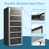 Lanbo 20 Inch 69 Bottle Freestanding Wine Cooler