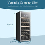 Lanbo 20 Inch 69 Bottle Freestanding Wine Cooler