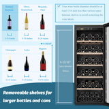 Lanbo 20 Inch 69 Bottle Freestanding Wine Cooler
