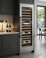Vinovero 27" Dual Zone Wine Cooler with 180 Bottle Capacity and Stainless Steel Door