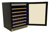 Vinovero 23" Single Zone Wine Cooler with 51 Bottle Capacity and Stainless Steel Door