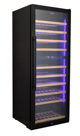 Vinovero 28" Dual Zone Wine Cooler with 290 Bottle Capacity and Black Full Glass Door