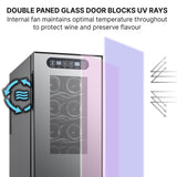 Koolatron 18 Bottle Slim Dual Zone Wine Cooler