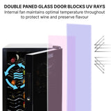 Koolatron 20 Bottle Black Wine Cooler