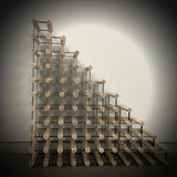 Natural Finish Sloped Timber Wine Rack
