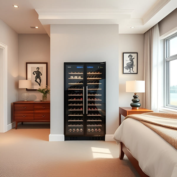 Quiet wine fridge for a bedroom