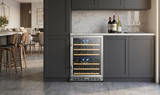 Lanbo 44 Bottle Dual Zone Wine Cooler