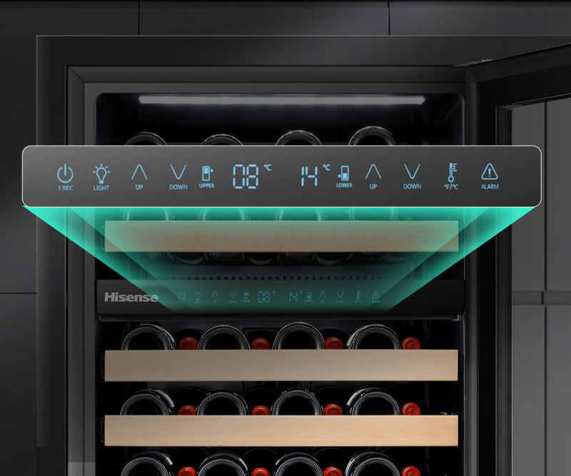 46-Bottle Dual Zone Wine Cellar – Stylish and Efficient Wine Storage Solution