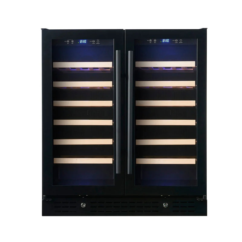 30-inch Dual Zone Wine Cooler with Low-E Glass Door
