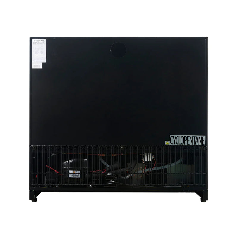 36" Under Bench Dual-Zone Wine Cooler with Low-E Glass Door