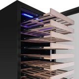 24-Inch Under-Counter Dual Zone Wine Cooler with Low-E Glass Door