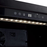 24-Inch Under-Counter Dual Zone Wine Cooler with Low-E Glass Door