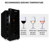 Koolatron 10 Bottle Black Wine Cooler