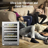 Lanbopro 44 bottle Dual Zone Wine Cooler