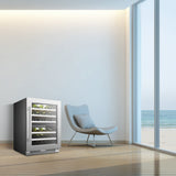 Lanbopro 44 bottle Dual Zone Wine Cooler