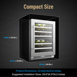 Lanbopro 44 bottle Dual Zone Wine Cooler